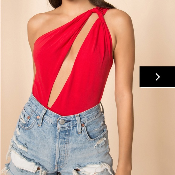 superdown Tops - *NEW* Revolve Kasey One Shoulder Bodysuit